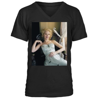 Scarlett Johansson Men's V-Neck T-Shirt