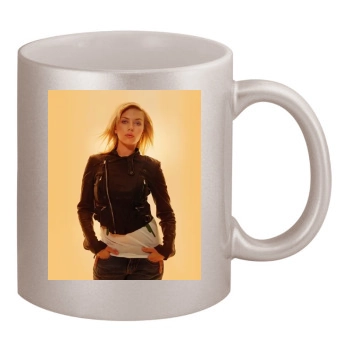 Scarlett Johansson 11oz Metallic Silver Mug