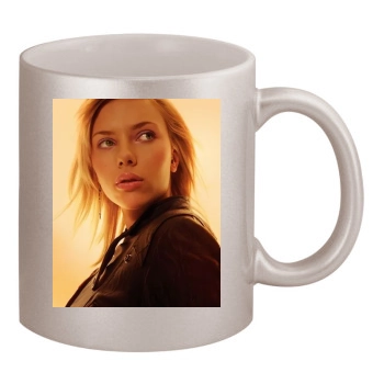 Scarlett Johansson 11oz Metallic Silver Mug