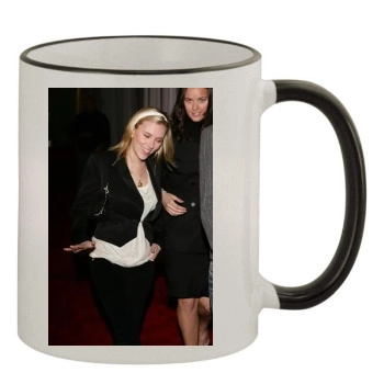 Scarlett Johansson 11oz Colored Rim & Handle Mug