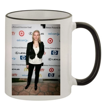 Scarlett Johansson 11oz Colored Rim & Handle Mug