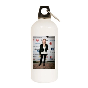 Scarlett Johansson White Water Bottle With Carabiner