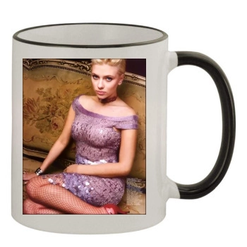 Scarlett Johansson 11oz Colored Rim & Handle Mug