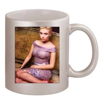 Scarlett Johansson 11oz Metallic Silver Mug