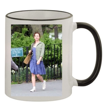 Scarlett Johansson 11oz Colored Rim & Handle Mug