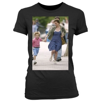 Scarlett Johansson Women's Junior Cut Crewneck T-Shirt