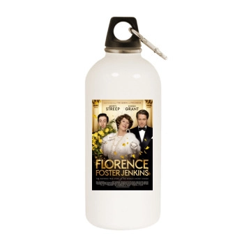 Florence Foster Jenkins 2016 White Water Bottle With Carabiner