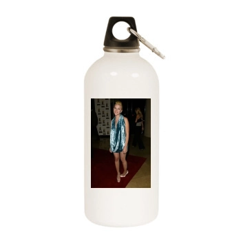 Scarlett Johansson White Water Bottle With Carabiner