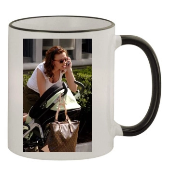 Scarlett Johansson 11oz Colored Rim & Handle Mug