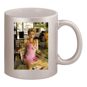 Scarlett Johansson 11oz Metallic Silver Mug