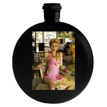 Scarlett Johansson Round Flask