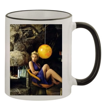 Scarlett Johansson 11oz Colored Rim & Handle Mug