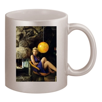 Scarlett Johansson 11oz Metallic Silver Mug