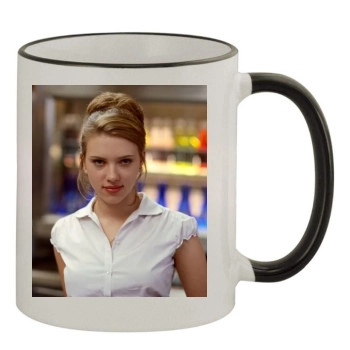 Scarlett Johansson 11oz Colored Rim & Handle Mug