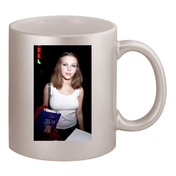 Scarlett Johansson 11oz Metallic Silver Mug