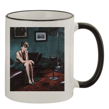 Scarlett Johansson 11oz Colored Rim & Handle Mug