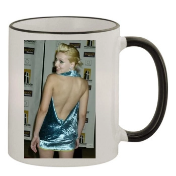 Scarlett Johansson 11oz Colored Rim & Handle Mug