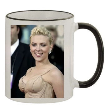 Scarlett Johansson 11oz Colored Rim & Handle Mug