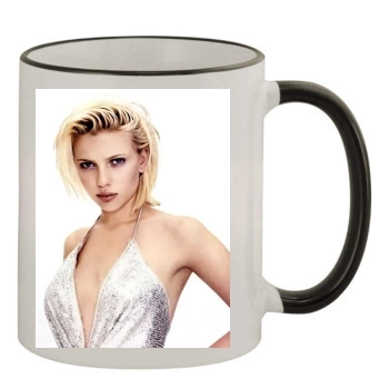 Scarlett Johansson 11oz Colored Rim & Handle Mug