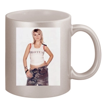 Scarlett Johansson 11oz Metallic Silver Mug