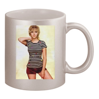 Scarlett Johansson 11oz Metallic Silver Mug