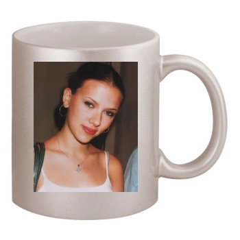 Scarlett Johansson 11oz Metallic Silver Mug