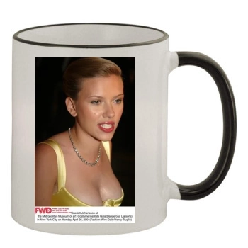 Scarlett Johansson 11oz Colored Rim & Handle Mug