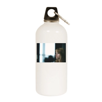 Scarlett Johansson White Water Bottle With Carabiner