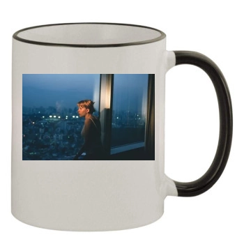 Scarlett Johansson 11oz Colored Rim & Handle Mug