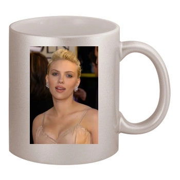 Scarlett Johansson 11oz Metallic Silver Mug