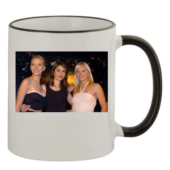 Scarlett Johansson 11oz Colored Rim & Handle Mug