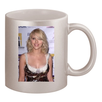 Scarlett Johansson 11oz Metallic Silver Mug