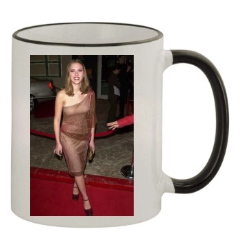 Scarlett Johansson 11oz Colored Rim & Handle Mug