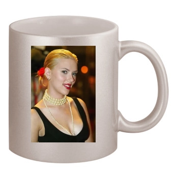 Scarlett Johansson 11oz Metallic Silver Mug