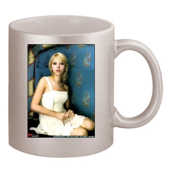 Scarlett Johansson 11oz Metallic Silver Mug