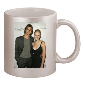 Scarlett Johansson 11oz Metallic Silver Mug