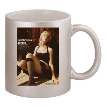 Scarlett Johansson 11oz Metallic Silver Mug