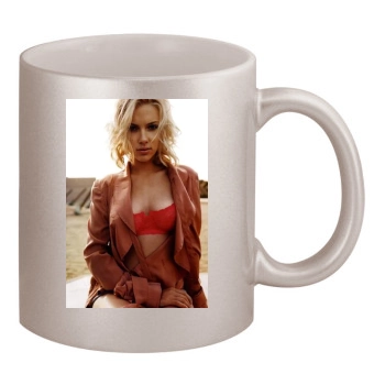 Scarlett Johansson 11oz Metallic Silver Mug