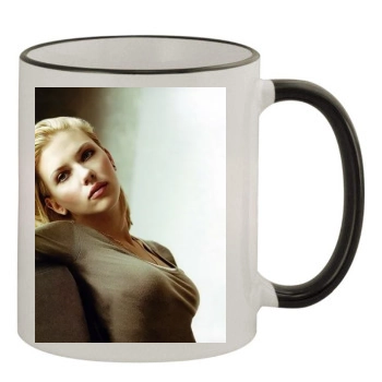 Scarlett Johansson 11oz Colored Rim & Handle Mug