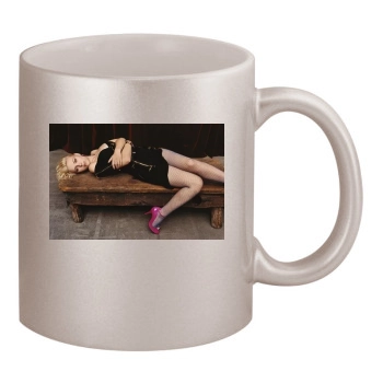 Scarlett Johansson 11oz Metallic Silver Mug