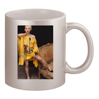 Scarlett Johansson 11oz Metallic Silver Mug