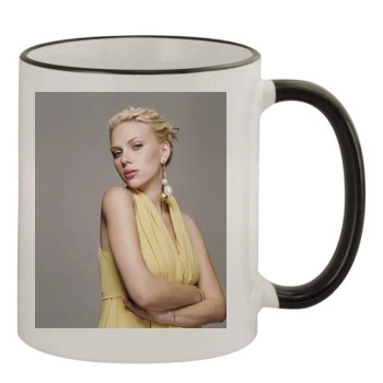 Scarlett Johansson 11oz Colored Rim & Handle Mug