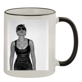 Scarlett Johansson 11oz Colored Rim & Handle Mug