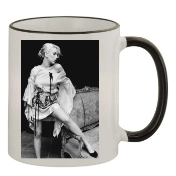 Scarlett Johansson 11oz Colored Rim & Handle Mug