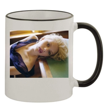 Scarlett Johansson 11oz Colored Rim & Handle Mug