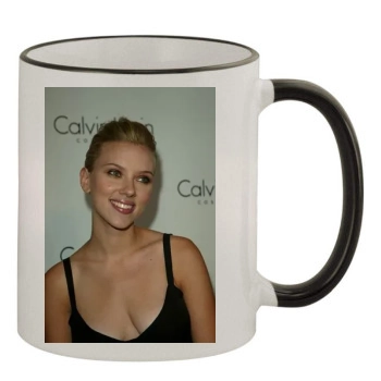 Scarlett Johansson 11oz Colored Rim & Handle Mug