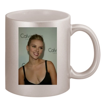 Scarlett Johansson 11oz Metallic Silver Mug