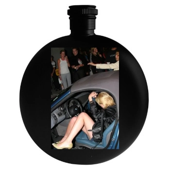 Scarlett Johansson Round Flask