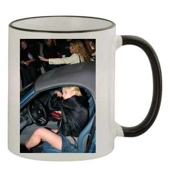 Scarlett Johansson 11oz Colored Rim & Handle Mug