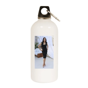 Famke Janssen White Water Bottle With Carabiner